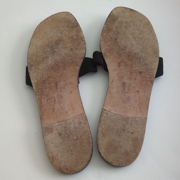 Manolo Blahnik Flat Thong Suede Sandal - Picture 6 of 9